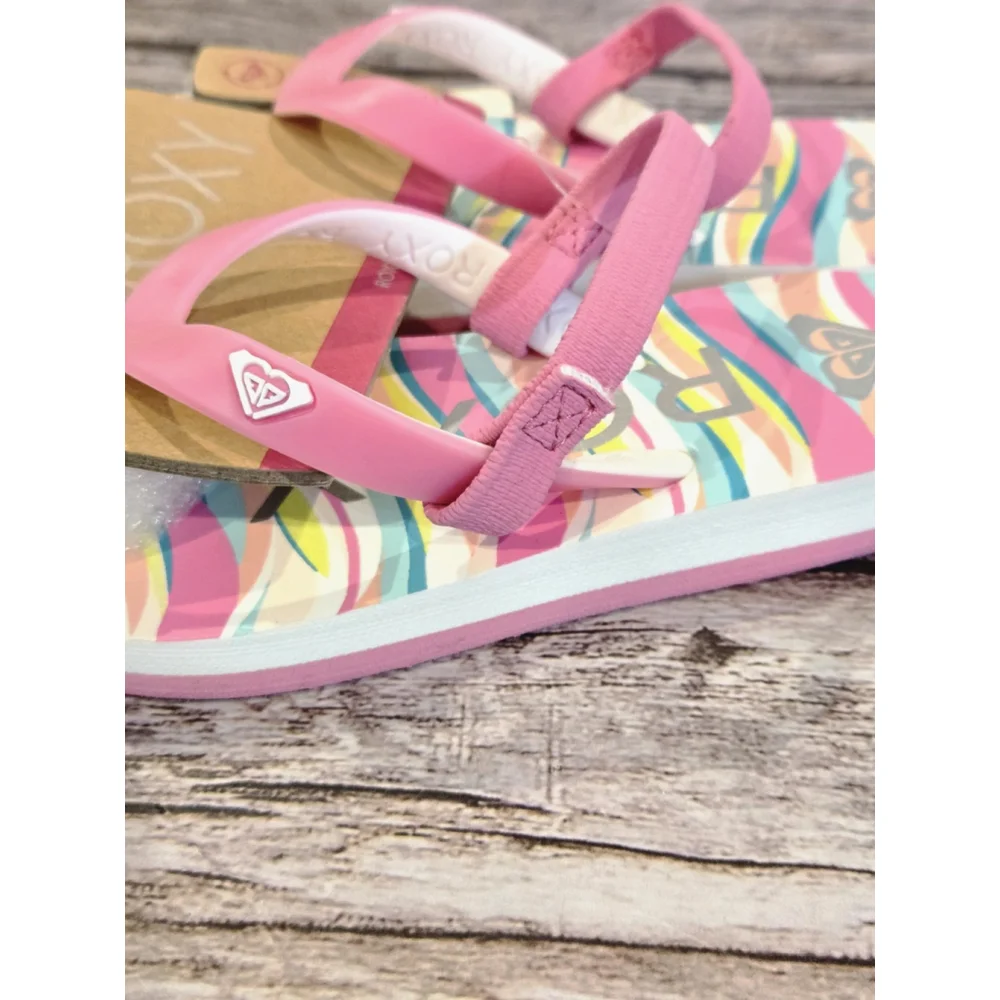 Roxy Flip Flops Slip On Slingback Sandals Little Kids Size 8 TW TAHITI (150)